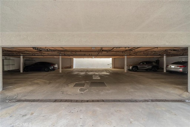 view of parking garage