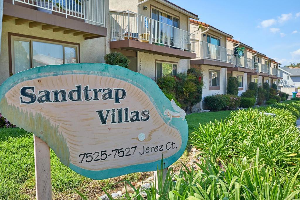 7527 Jerez Ct Unit E, Carlsbad, CA 92009 - community / neighborhood sign with a residential view