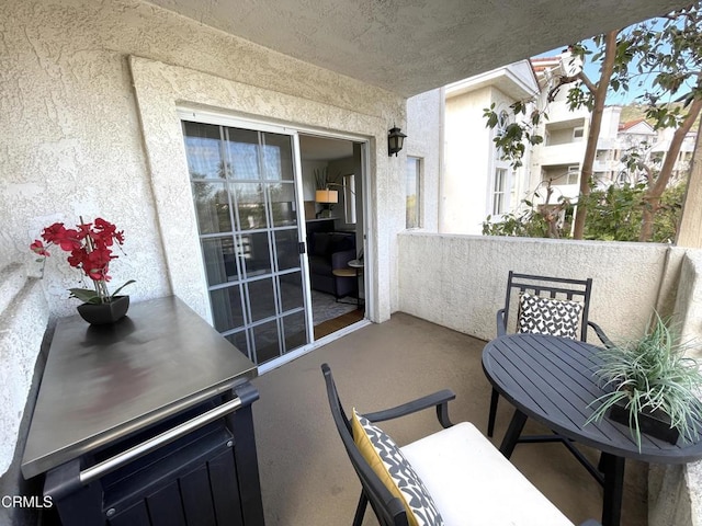 view of balcony