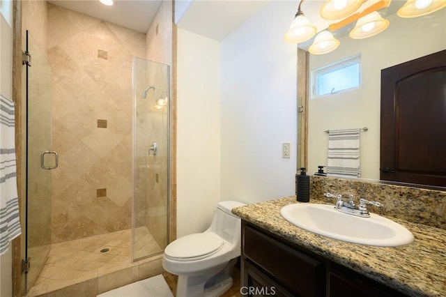 33762 Orilla Rd, Dana Point, CA 92629 - full bath with a stall shower, toilet, and vanity