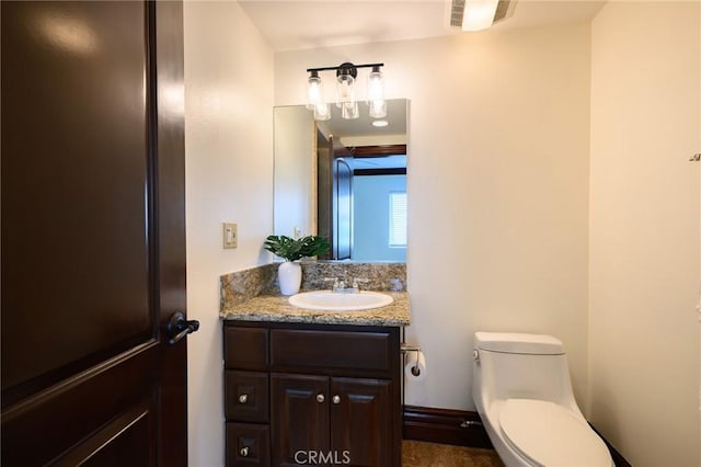 33762 Orilla Rd, Dana Point, CA 92629 - bathroom featuring toilet and vanity