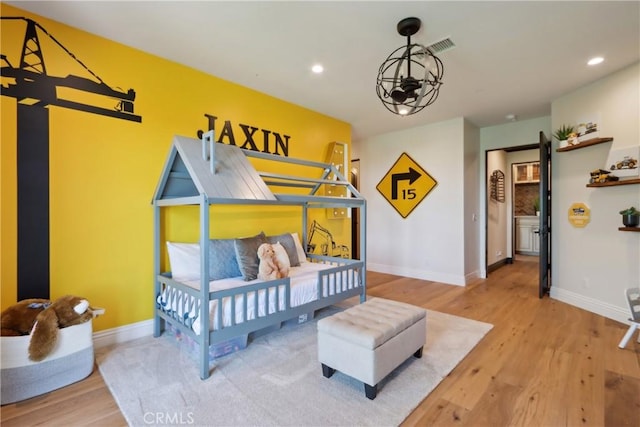 121 Avenida Pizarro, San Clemente, CA 92672 - bedroom with wood finished floors, baseboards, and recessed lighting
