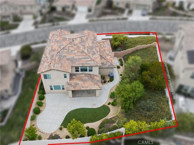 45600 Gresham, Temecula, CA 92592 - aerial view of property and surrounding area with property boundaries highlighted