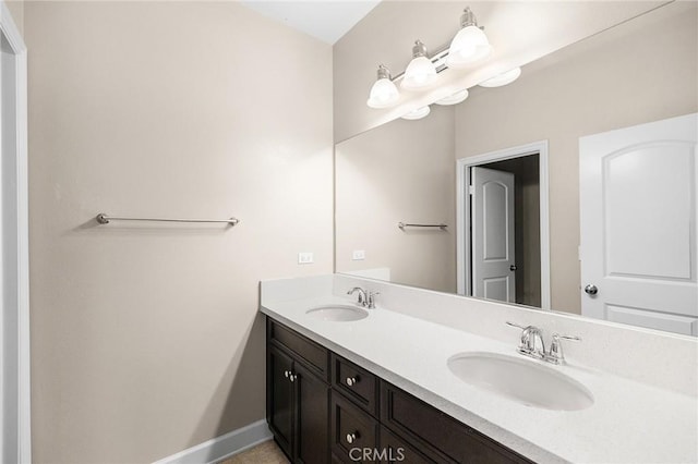 45600 Gresham, Temecula, CA 92592 - full bathroom featuring double vanity and baseboards