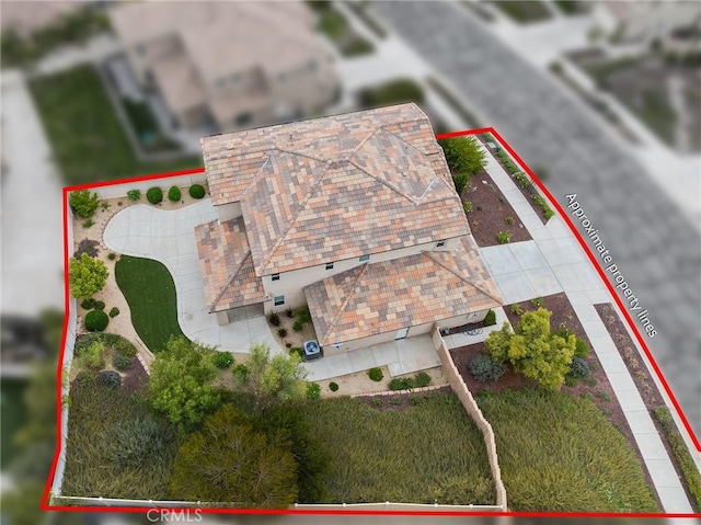 birds eye view of property