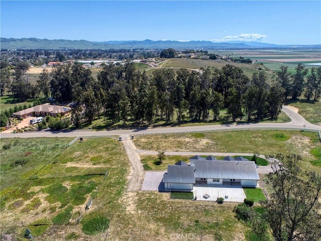 aerial view featuring a mountain view