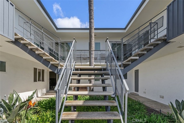 view of stairs