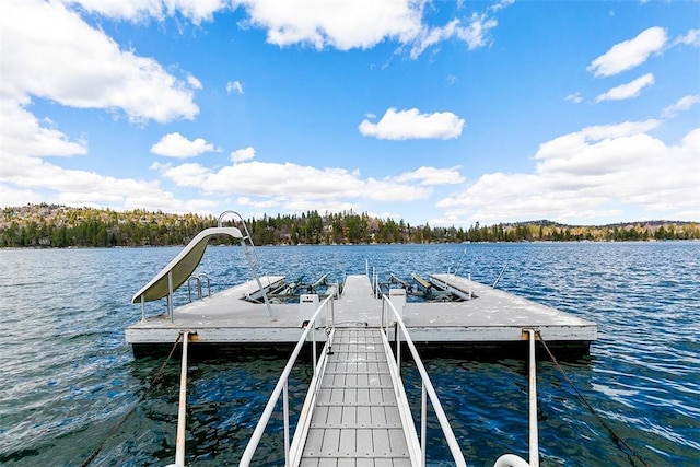 27990 Peninsula Dr N, Lake Arrowhead, CA 92352 - view of dock with a water view