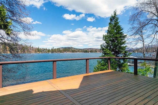 27990 Peninsula Dr N, Lake Arrowhead, CA 92352 - view of dock with a water view
