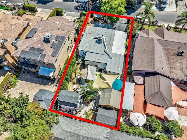 bird's eye view featuring a residential view