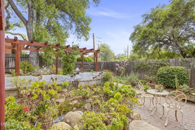 308 Topa Topa Dr, Ojai, CA 93023 - fenced backyard with a pergola and a patio