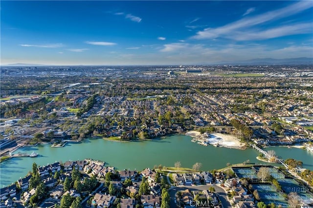 43 Ashbrook, Irvine, CA 92604 - drone / aerial view with a water view and a residential view