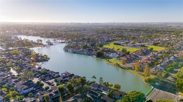 43 Ashbrook, Irvine, CA 92604 - bird's eye view featuring a residential view and a water view