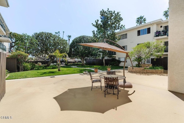 view of patio / terrace with fence