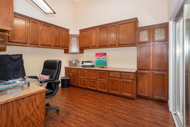 1564 Via Brisa Del Lago, San Marcos, CA 92078 - home office with dark wood finished floors