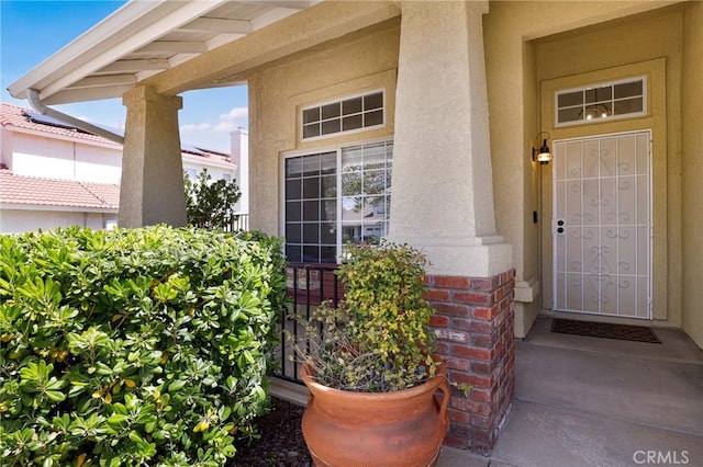 40824 Cobblestone Ct, Palmdale, CA 93551 - view of exterior entry with stucco siding