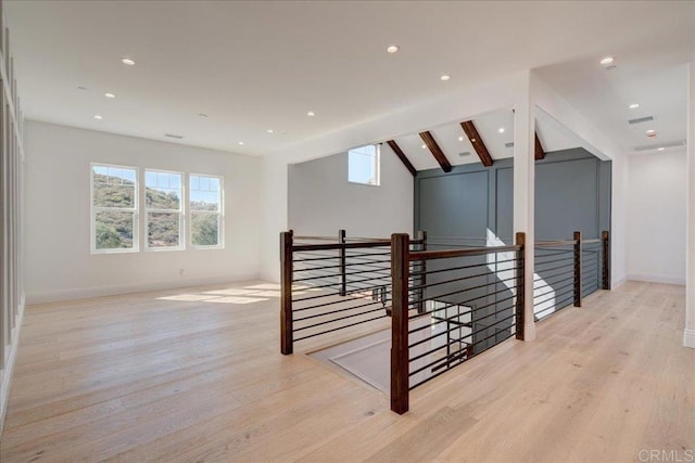 24321 Barona Mesa Rd, Ramona, CA 92065 - additional living space with light wood finished floors, a wealth of natural light, baseboards, and recessed lighting