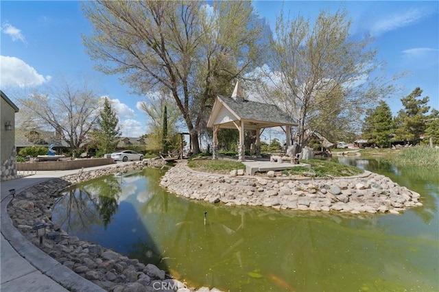 20130 Monte Vista Rd, Apple Valley, CA 92308 - exterior space with a water view and a gazebo