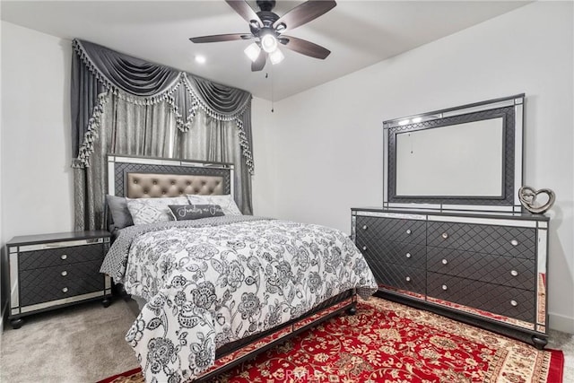 16614 Trailblazer Ave, Chino, CA 91708 - bedroom with carpet floors and ceiling fan
