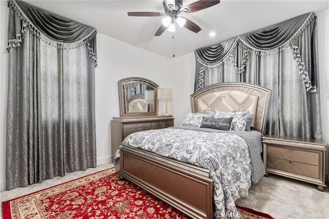 16614 Trailblazer Ave, Chino, CA 91708 - bedroom with carpet flooring and a ceiling fan