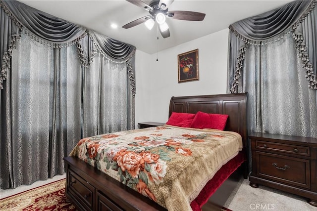 16614 Trailblazer Ave, Chino, CA 91708 - bedroom with ceiling fan and light colored carpet