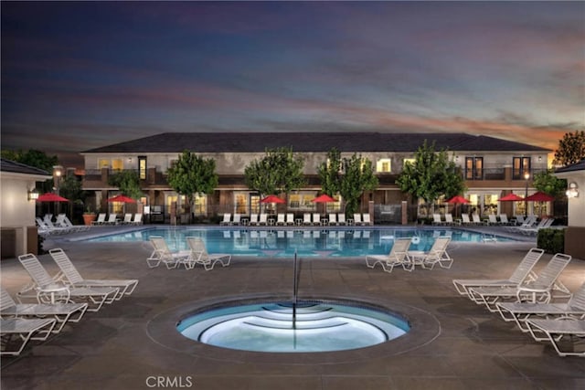 16614 Trailblazer Ave, Chino, CA 91708 - pool with a patio and a hot tub