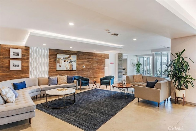 building lobby featuring visible vents