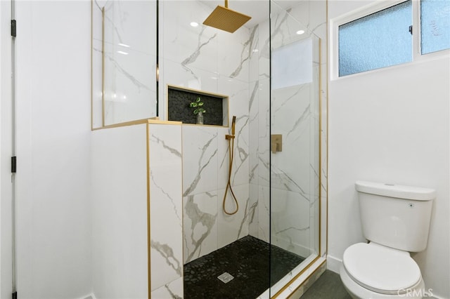 3533 Deerford St, Lakewood, CA 90712 - bathroom featuring toilet and a marble finish shower