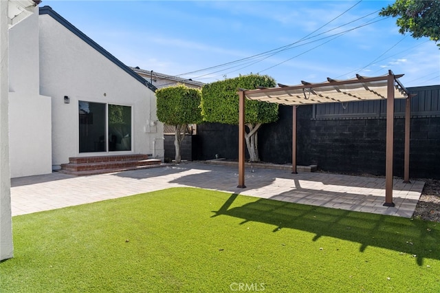 3533 Deerford St, Lakewood, CA 90712 - view of yard with entry steps, a patio, and fence