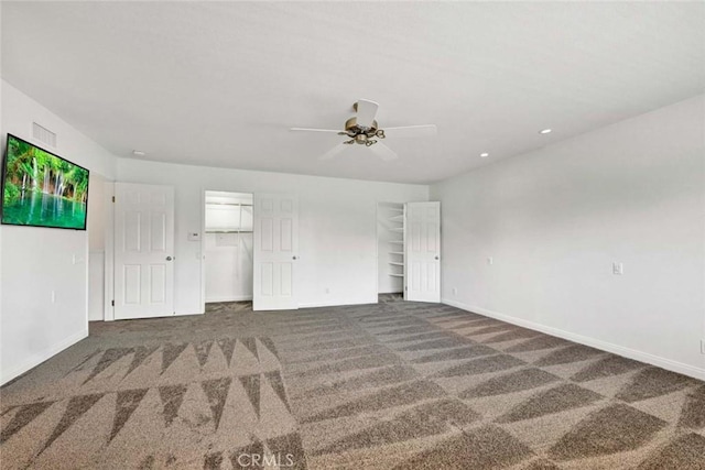 25 Bennington, Irvine, CA 92620 - spare room with ceiling fan, baseboards, visible vents, and carpet floors