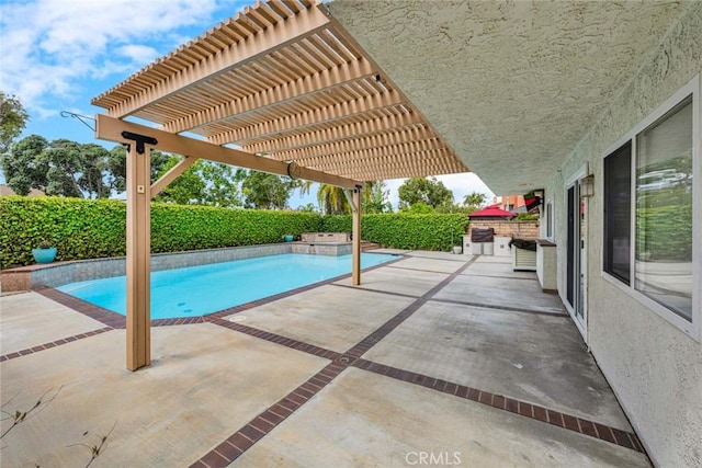 25 Bennington, Irvine, CA 92620 - view of pool with a fenced backyard, a fenced in pool, a patio, and a pergola