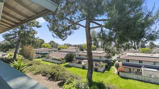 exterior space featuring a residential view