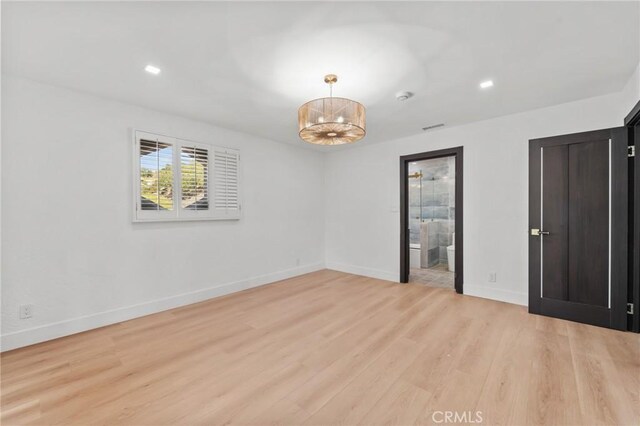 115 Buckskin Rd, Bell Canyon, CA 91307 - empty room with light wood finished floors, baseboards, and recessed lighting