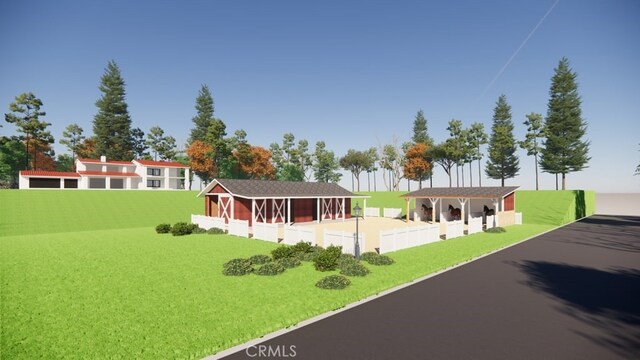 115 Buckskin Rd, Bell Canyon, CA 91307 - view of front of house with an exterior structure and an outbuilding