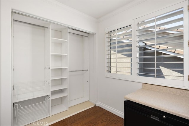 8 Carey Ct, Aliso Viejo, CA 92656 - walk in closet with dark wood-type flooring