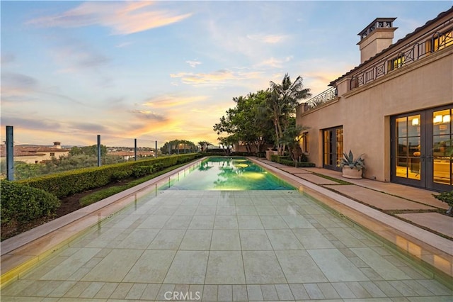 9 Shoreridge, Newport Coast, CA 92657 - pool with a patio area and french doors