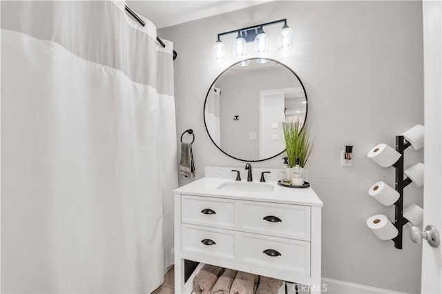full bathroom featuring vanity