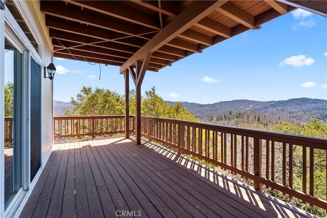 29083 Mammoth Dr, Lake Arrowhead, CA 92352 - deck featuring a mountain view