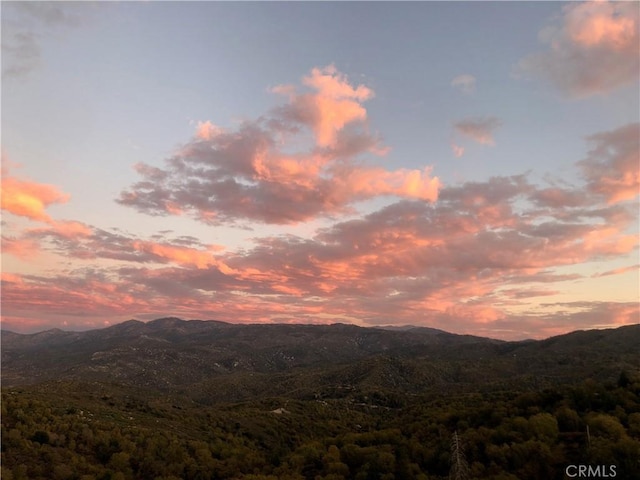 29083 Mammoth Dr, Lake Arrowhead, CA 92352 - view of mountain background featuring a heavily wooded area
