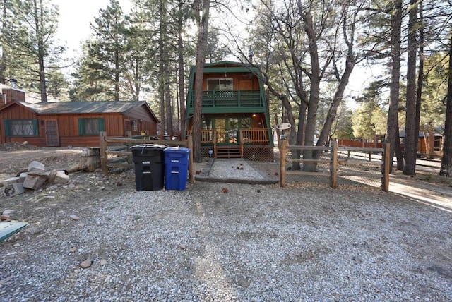 206 Cedar Ln, Sugarloaf, CA 92386 - exterior space with fence