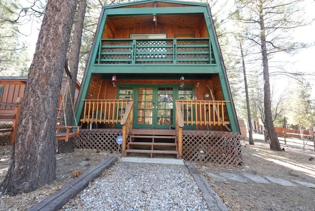 206 Cedar Ln, Sugarloaf, CA 92386 - exterior space with a balcony