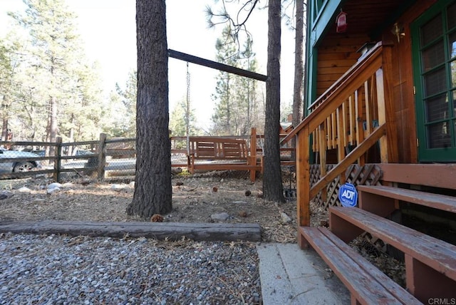 206 Cedar Ln, Sugarloaf, CA 92386 - view of yard with fence
