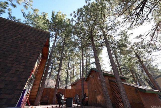206 Cedar Ln, Sugarloaf, CA 92386 - view of home's exterior with fence and a patio