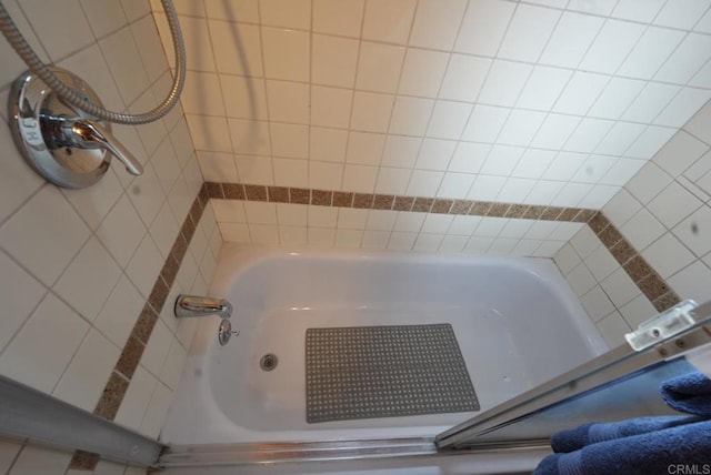 206 Cedar Ln, Sugarloaf, CA 92386 - bathroom featuring a bath and walk in shower