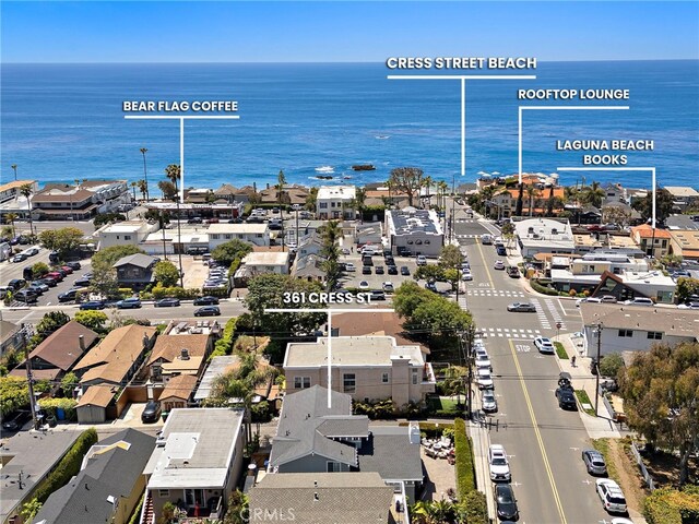 361 Cress St, Laguna Beach, CA 92651 - aerial view of residential area featuring a nearby body of water