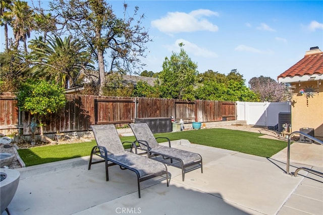 view of patio / terrace featuring a fenced backyard