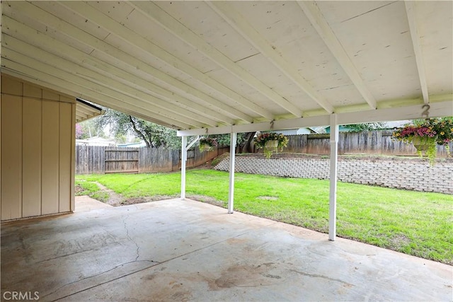 view of patio / terrace featuring a fenced backyard
