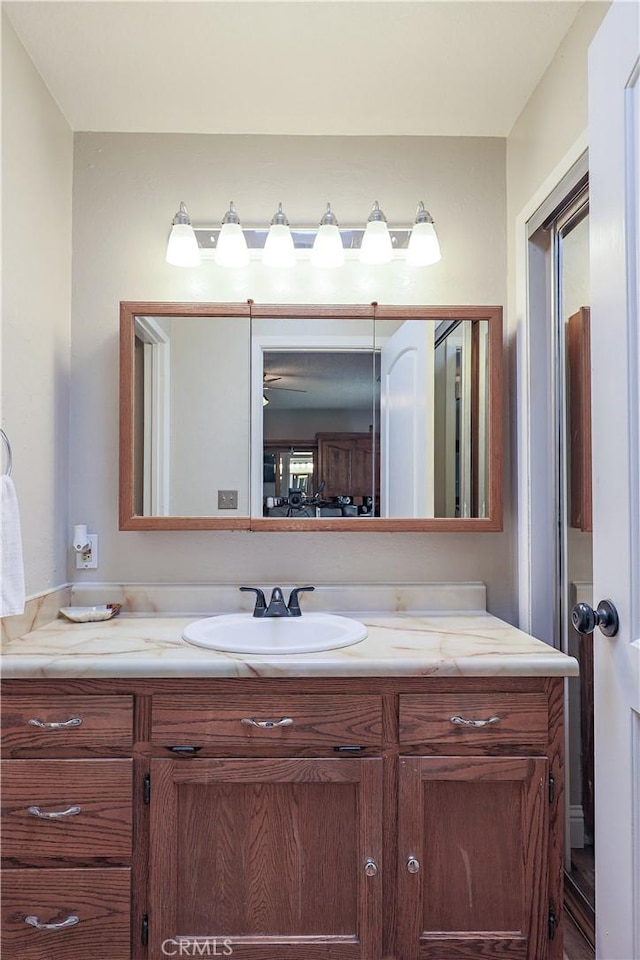 bathroom with vanity