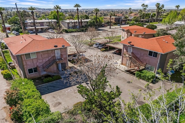 aerial view featuring a residential view
