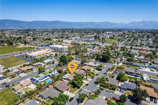 view of property location featuring a mountainous background